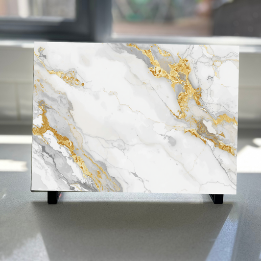 Glass Placemat - Marble Design 20cm x 28cm