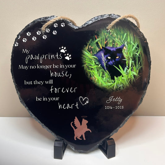 Pet Memorial Hanging Slate
