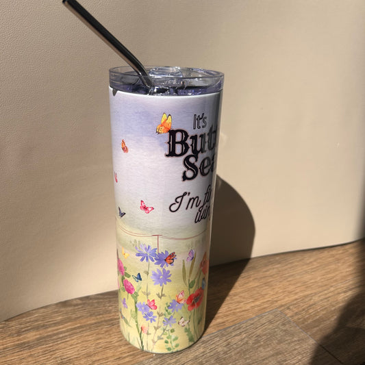 Butterfly Season 600ml Skinny Tumbler