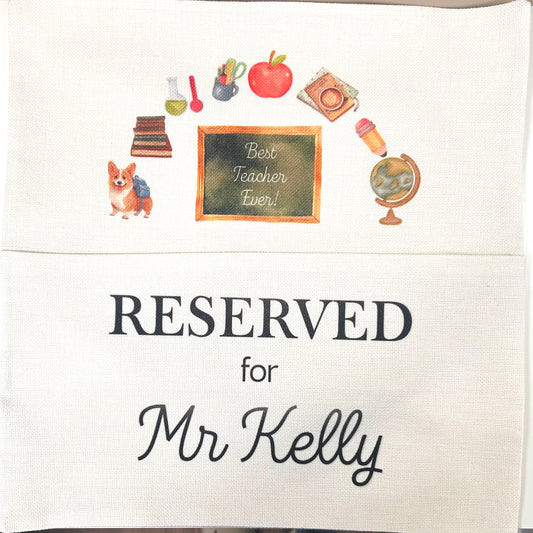 Teacher Cushion with Pocket