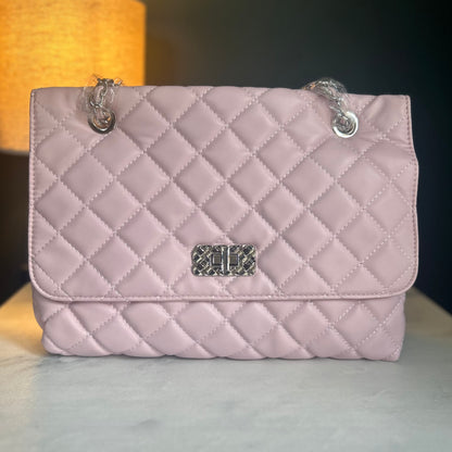 LYDC Pink Quilted Handbag
