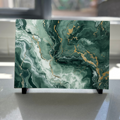 Glass Placemat - Marble Design 20cm x 28cm
