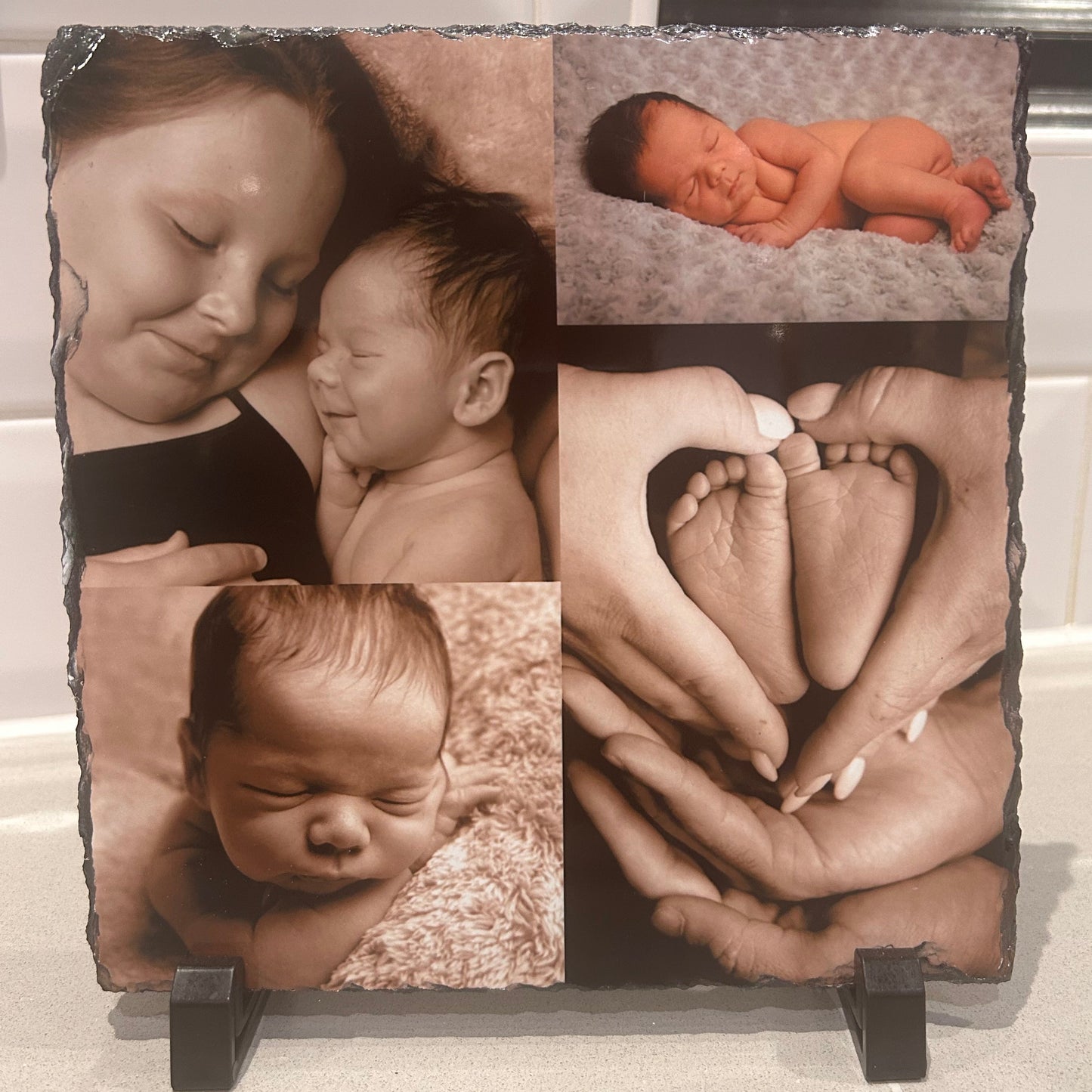 Slate - Photo Collage 20cm x 20cm