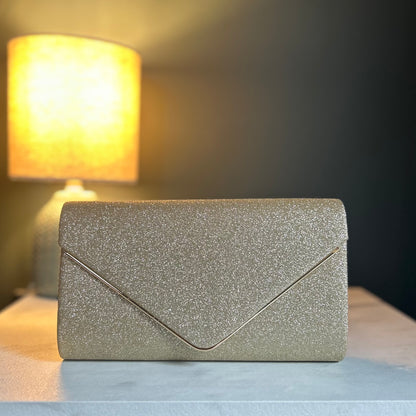 Gold Clutch Handbag