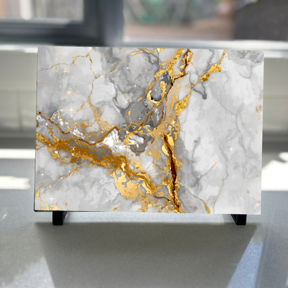 Glass Placemat - Marble Design 20cm x 28cm