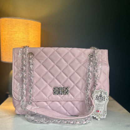 LYDC Pink Quilted Handbag