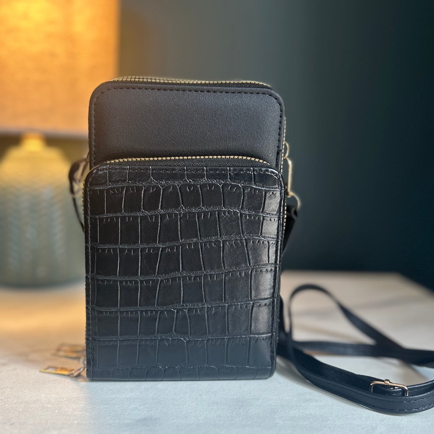 Black Cross Body Phone Bag