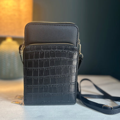 Black Cross Body Phone Bag