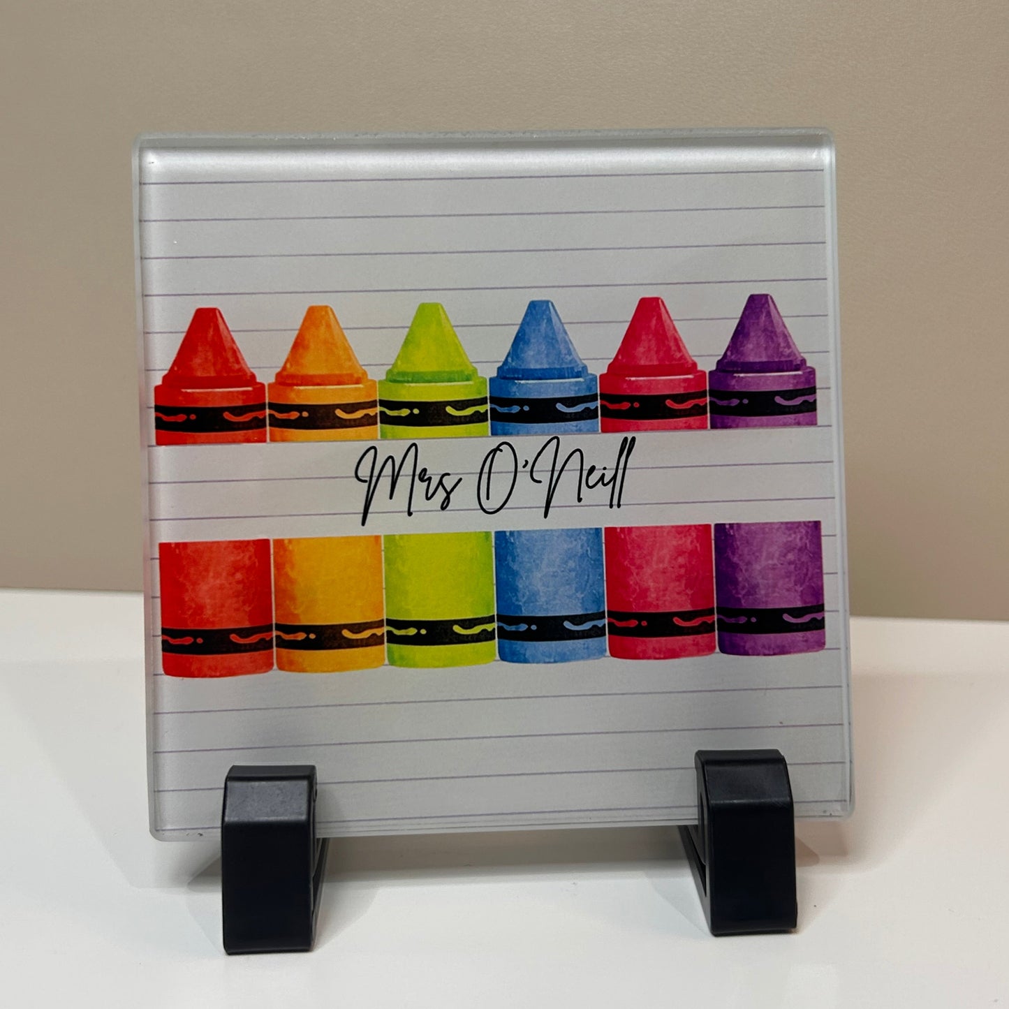Glass Teacher Coaster