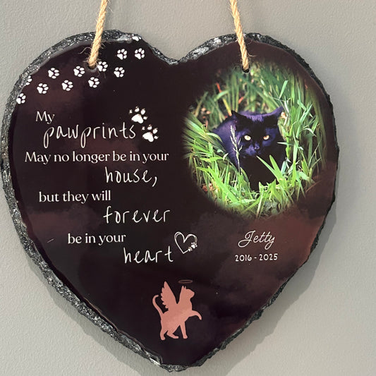 Pet Memorial Hanging Slate