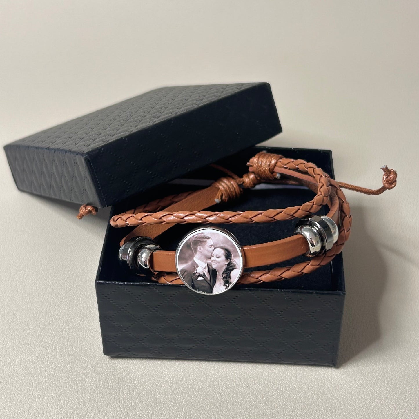 Brown PU Leather Bracelet