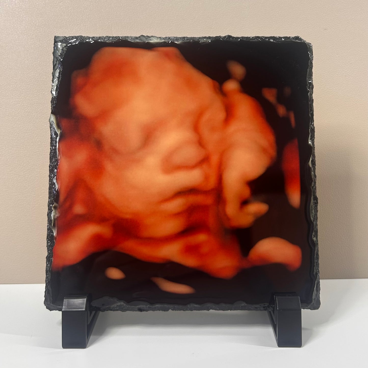 Baby Scan Photo Slate 15cm Square