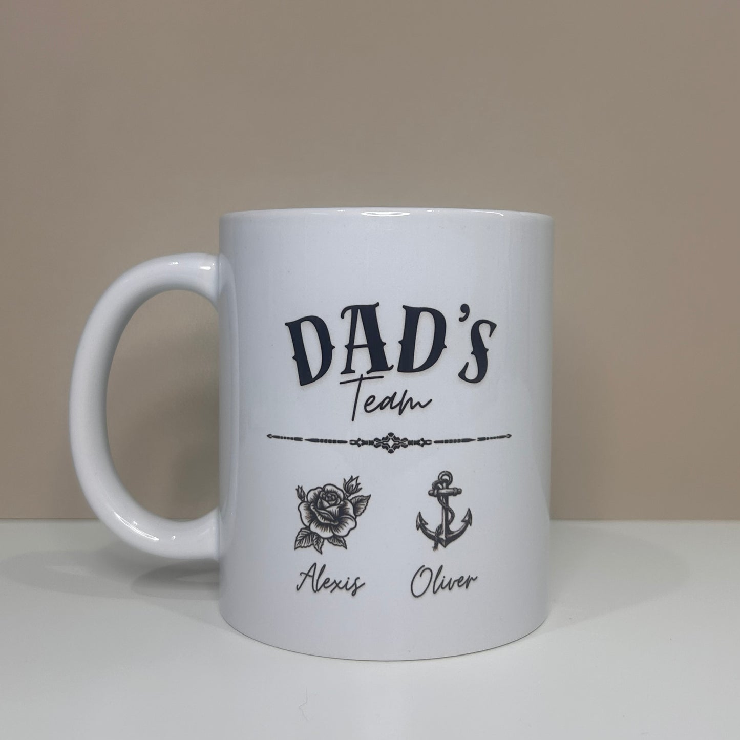 Dad's Team Tattoo Mug