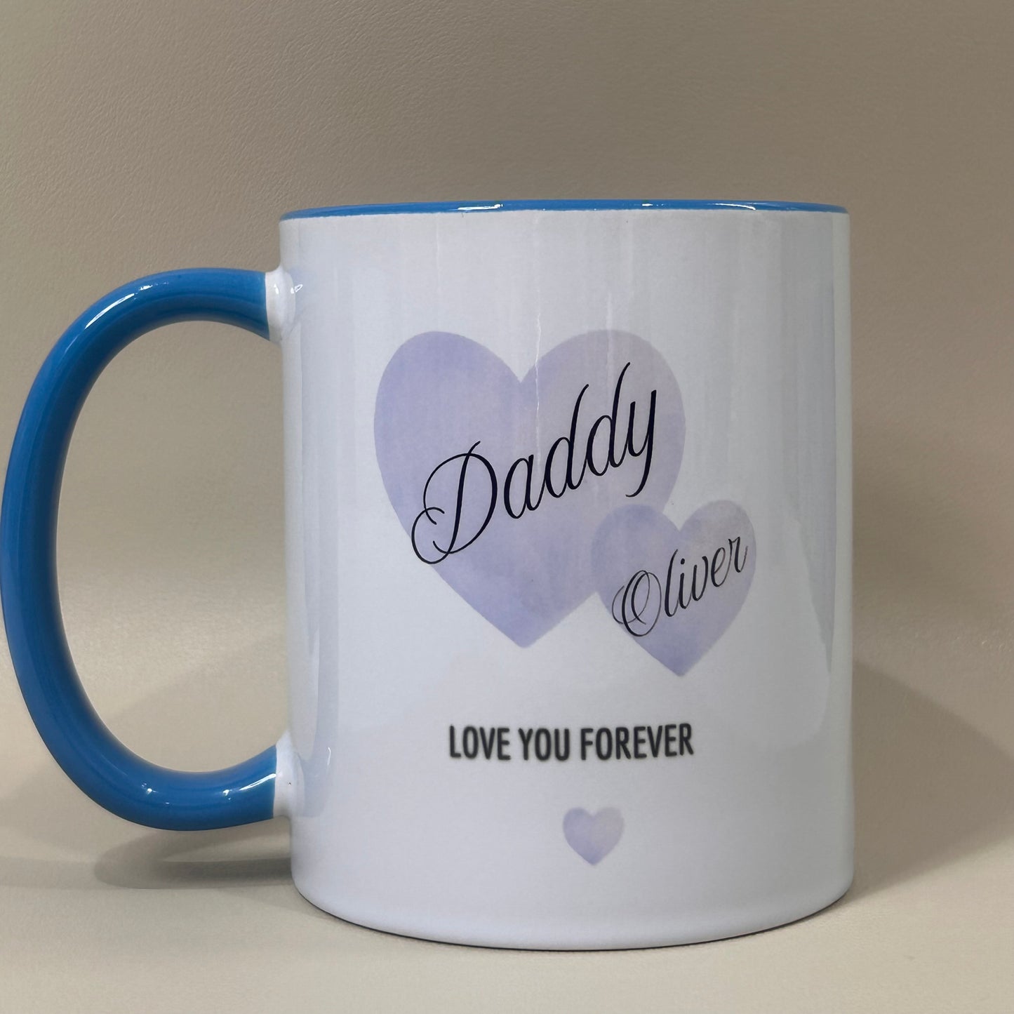 Blue Heart Daddy & Me Mug