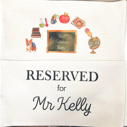 Teacher Cushion with Pocket