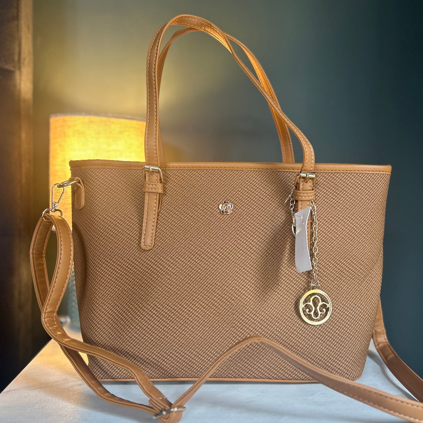 Brown & Gold Bag - Sienna