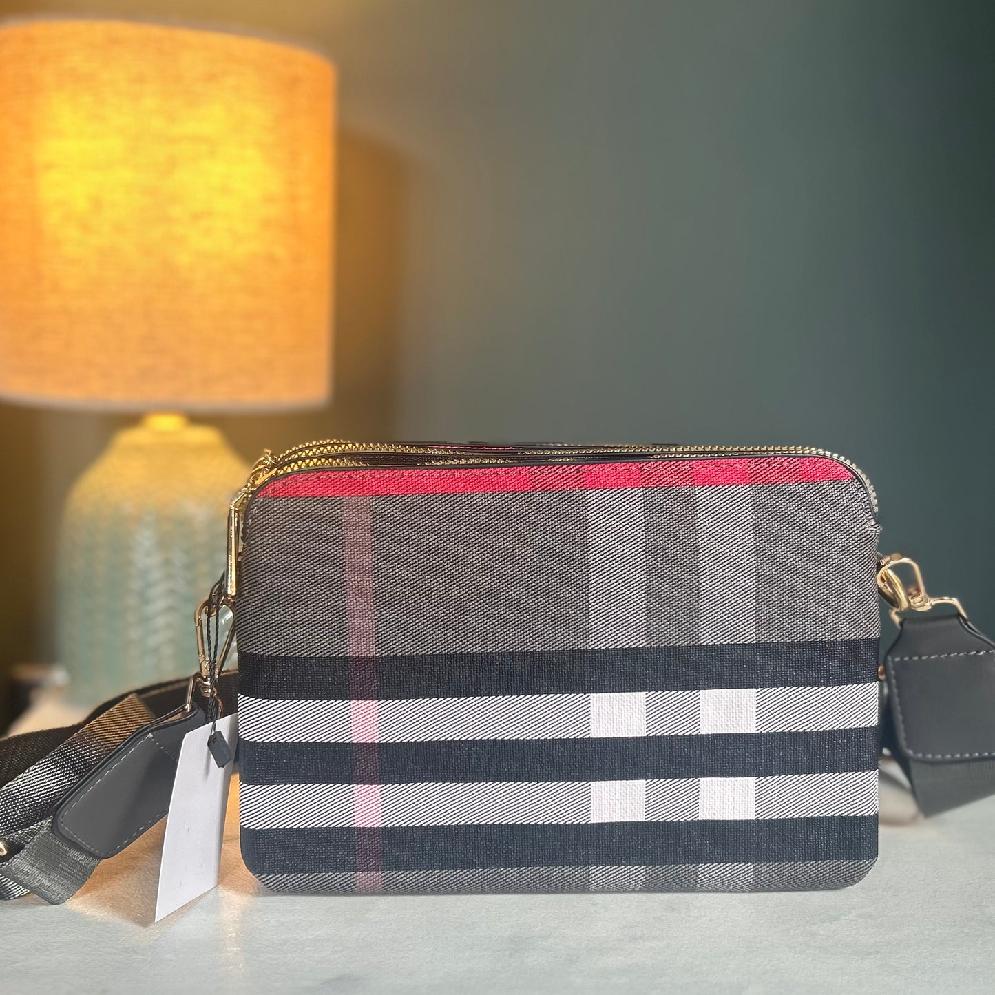 Black & Red Plaid Bag