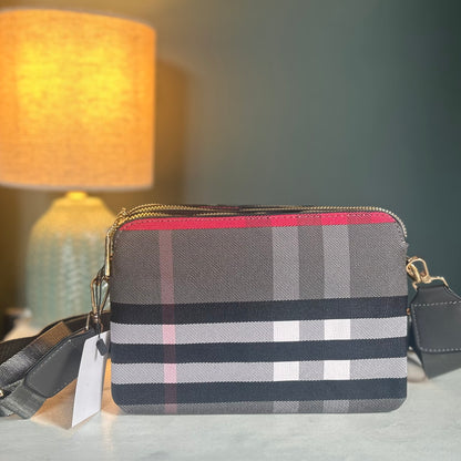 Black & Red Plaid Bag