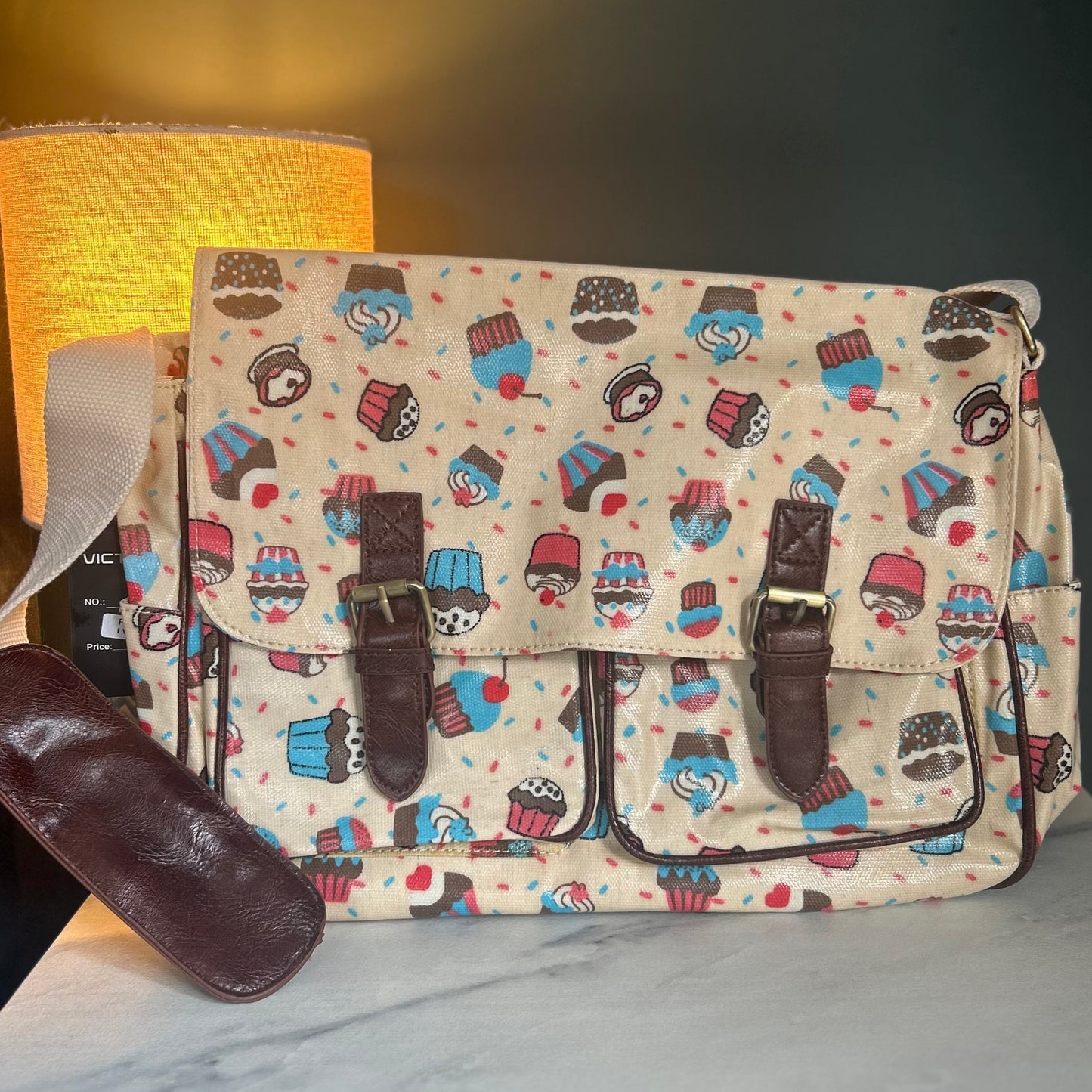Beige Cupcake Satchel
