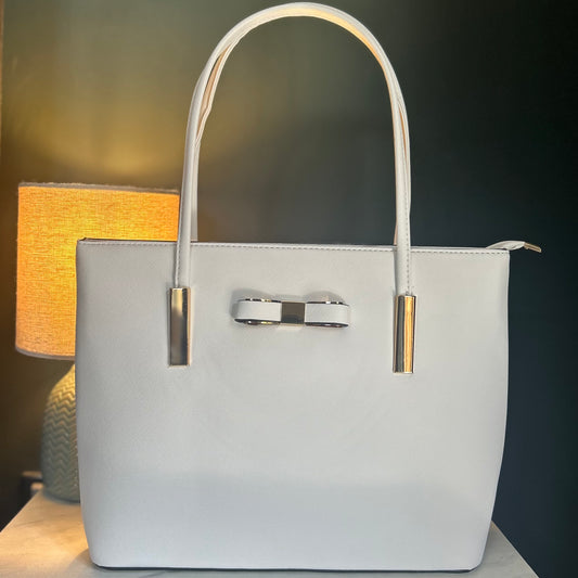 White Bow Bag